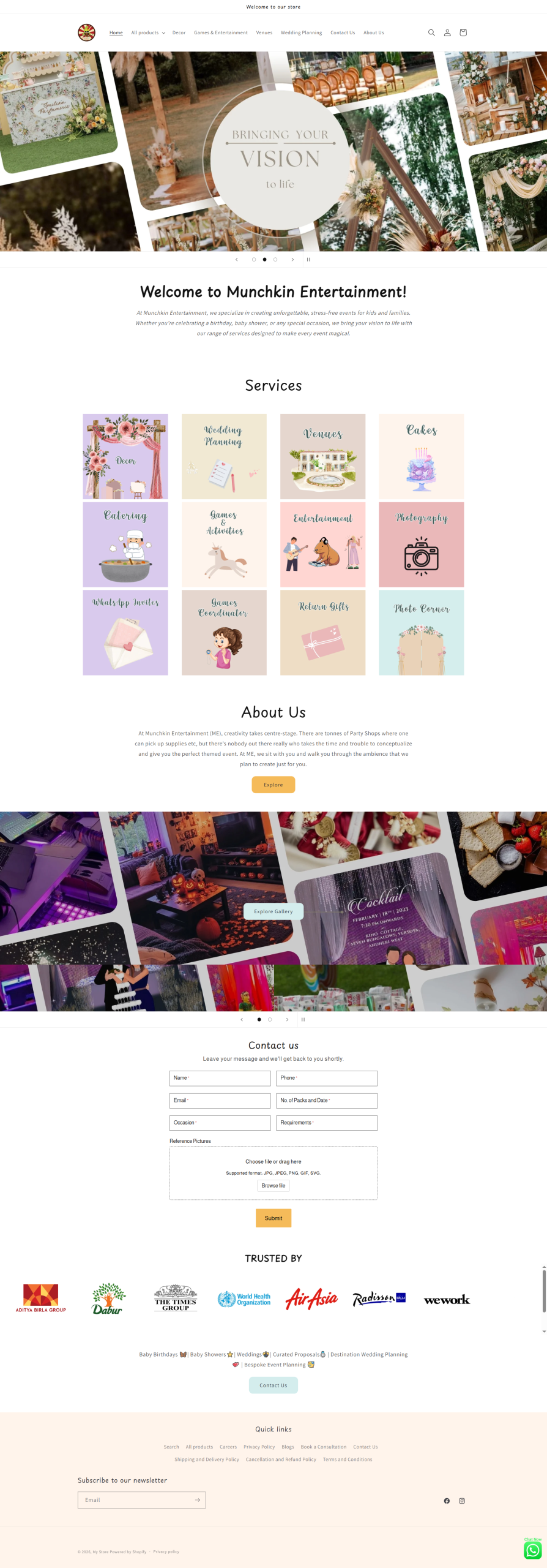 Munchkin Entertainment Full Website
