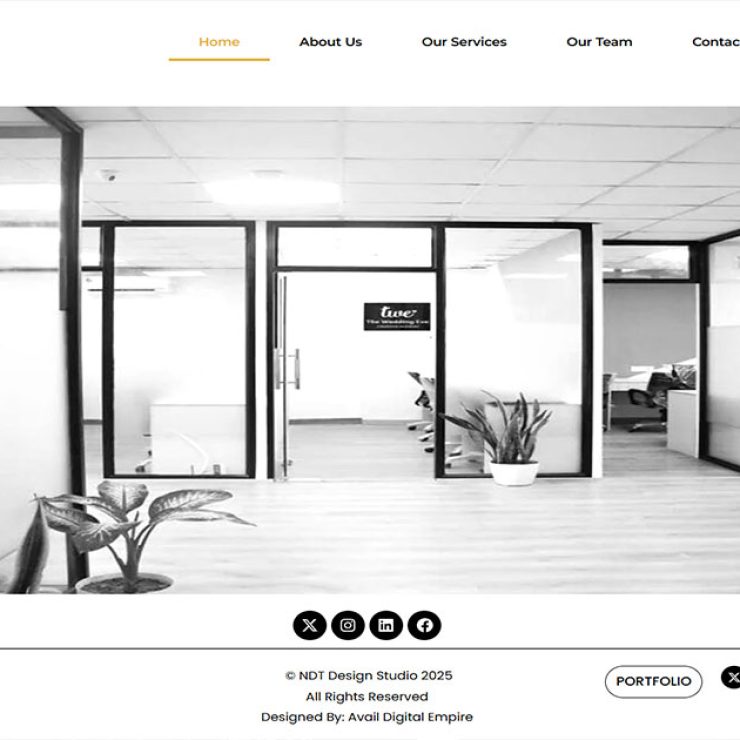 NDT Design Website Thumbnail by Colativ Studios